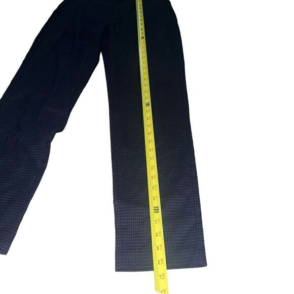 Dark Navy Blue Plaid Men’s Trousers Size 29x32 - Picture 7 of 8